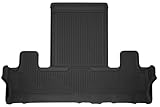 Husky Liners X-act Contour Floor Mats | Fits 2018-2024 Ford Expedition Max, Lincoln Navigator L Reserve/Select | 3rd Row, 1-pc Black - 54671