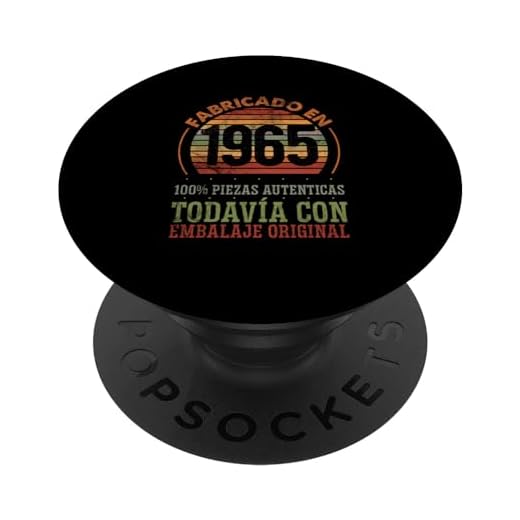 58 Años Cumpleaños Hombre Nacido En 1965 Regalo de 58 Años PopSockets PopGrip Intercambiable