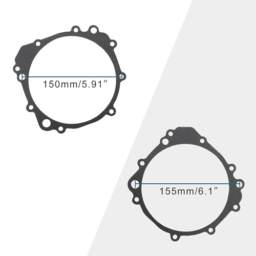 Image of GOOFIT Motorcycle Stator Cover Gasket Replacement for GSX-R600 1997-2000 GSXR750 1996-1999