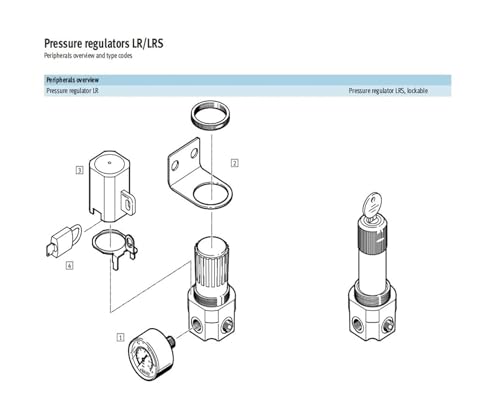 Valve LR-1/4-D-7-MIDI 186453 avec manomètre LR-3-8-D-7-MIDI - 5