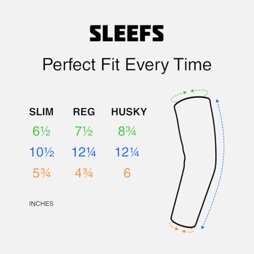 SLEEFS Arm Sleeves for Kids - Athletic Sports Sleeve for Youth Boys and Girls - UV Protection4