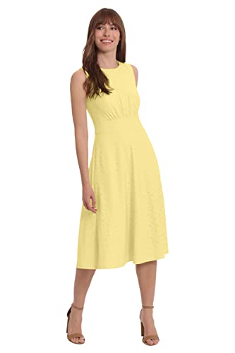 Image of London Times Women's Dresses Inset Waist Midi Dress Career Office Occasion Guest of