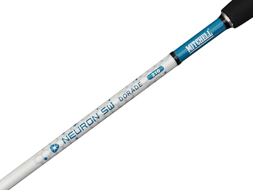 Mitchell Neuron SW II Ensemble Canne et Moulinet Dorade | Ensemble de pêche en mer pour la dorade | Moulinet à 1+1 roulement | Corps en Graphite | Pré-bobiné |4000 | 2,10 m | 60-120 g – vue 5