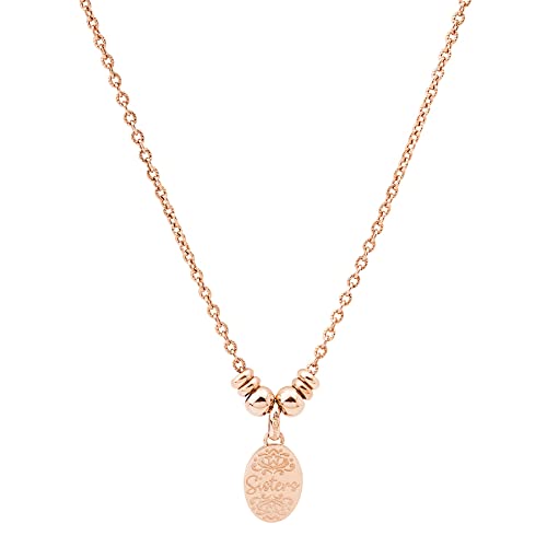 Collier pour femme Brosway Tres Jolie en acier PVD or rose de haute qualité