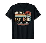 32 Year Old Gifts Vintage 1989 Limited Edition 32nd B-day T-Shirt