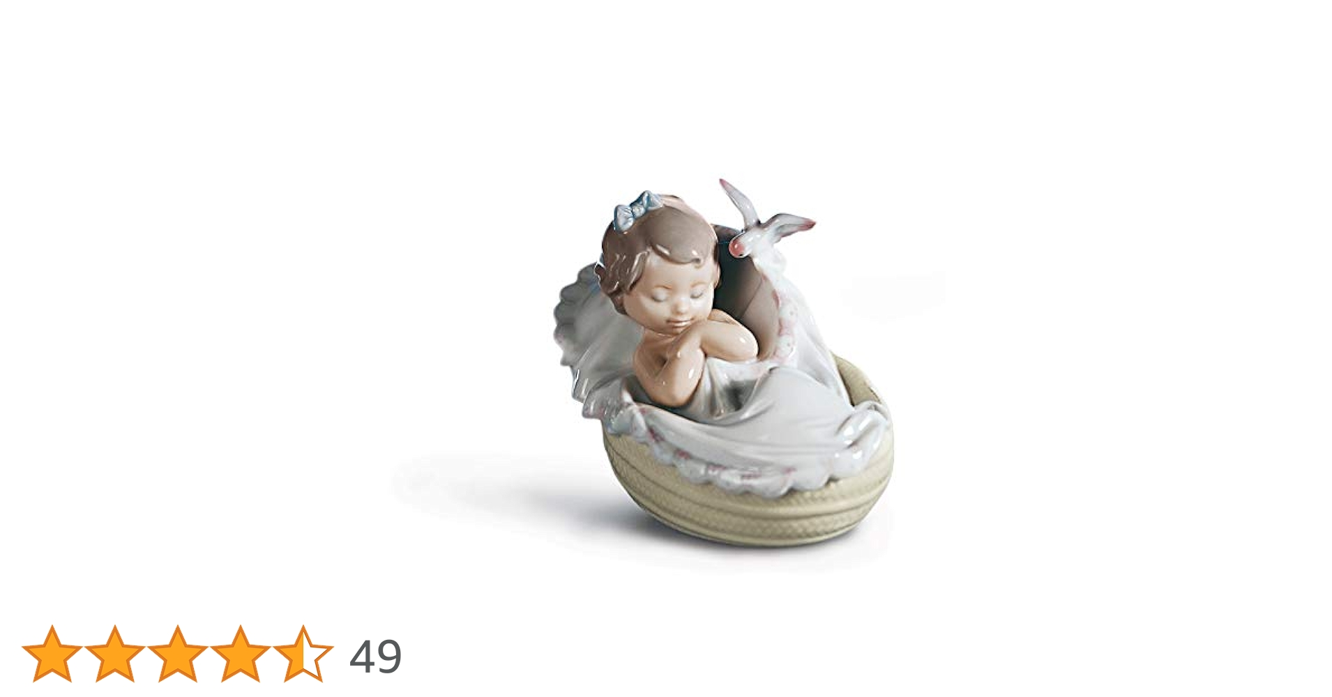 美品 LLADRO リヤドロ 6710 私の夢 アート 置物 陶器 赤ちゃん