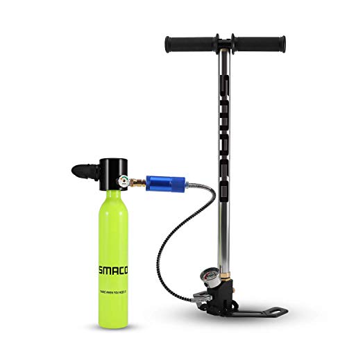 SMACO Scuba Diving Tank Equipment, Mini Scuba Dive Cylinder with 5-10 Minutes Capability