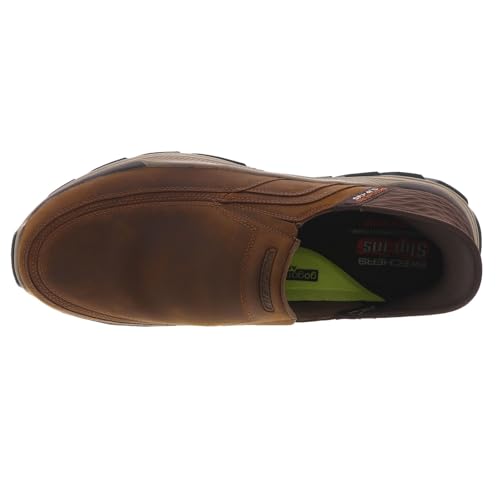 Skechers USA Men's Respected-Elgin 204810 Moc Toe Leather Slip-Ins, 24.0 cm3