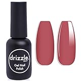 Drizzle Beauty Nail Polish Red Bean Paste Color, Gel Nail Polish (15ml) Single Bottle LED UV Gel...
