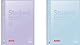 BRUNNEN Collegeblock Premium Student „Pastell 2“ | A4, Lineatur 27, 80 Blatt, pastellblau/pastelllila