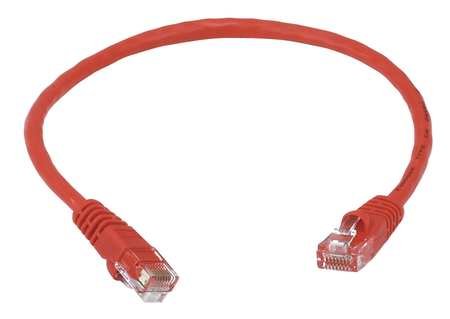 Cable Ethernet Cat 5e Rojo 1 ft miniatura 1