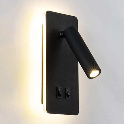 Lámpara de Pared de Lectura Flexible con Focos Giratorios para Sala de Estar 2
