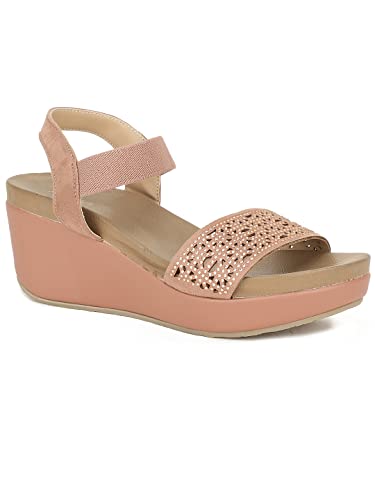 Bata Womens DANBURY WEDGE SANDAL PINK Sandal - 3 UK (B0C6FW11BS) Amazon Price History, Amazon Price Tracker