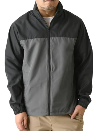 ［ファーストダウン］ スタンド ウインドブレーカー メンズ 撥水 防風 透湿 防花粉 UV対策 ポケッタブル 2B03...