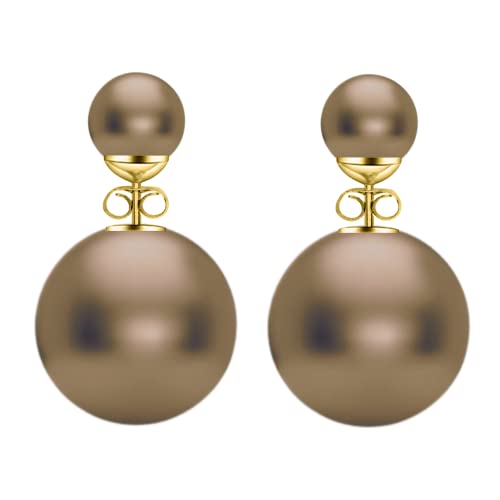 Mothers Day Gifts Double Sided Pearl Earrings - Pearl Front Back ...