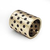 Sinoblu Sleeve Bearings 18mm ID x 24mm OD x 20mm L – Graphite Brass Bushing for Oil-Free Self-Lubricating Applications – Wear Resistant for Industrial Equipment