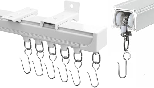 MARVYC 4 Ft Heavy-Duty Aluminium Curtain Track System, Wall