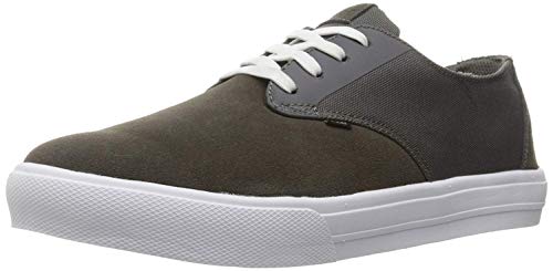 Globe Men's Motley LYT Skateboarding Shoe, Charcoal/White, 8 M US