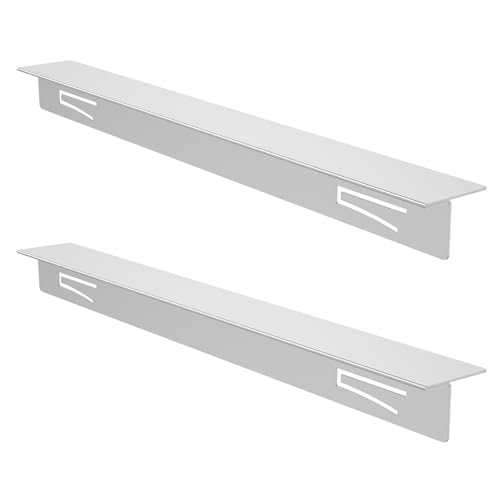 2 Pcs Stove Gap Covers Stainless Steel Stove Counter Gap Covers Retractable Length 13.8 to 27.5inch Heat Resistant Stove Gap Filler for a Variety of Furnaces Silver ...(2,Silver)