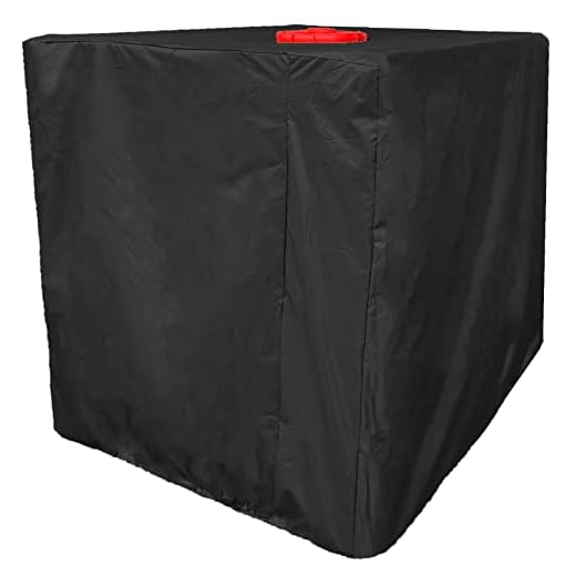 IBC Tank Abdeckung Reißverschluß Plane Schutz Haube Abdeckplane Cover 1000l Container Hülle > Schwarz ohne Reißverschluß