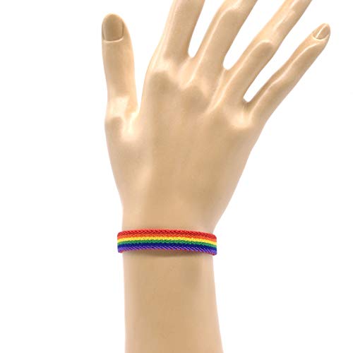 BDM Gay Pride, LGTBI, Lesbian, LGBT, Trans and Rainbow Bracelet. Choose Size4