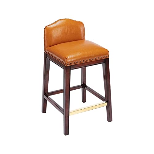 Regulowane krzesło do biura domowego krzesła barowe z litego drewna wysoki stołek kuchnia salon stołek na blat (kolor: 69 cm - pomarańczowy)