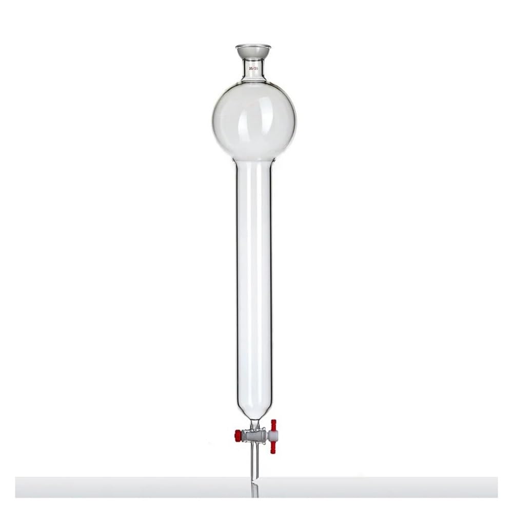 Adaptador de vidrio, Vac Flujo Ctrl Adptr Flash Col Stor Esfera Bola Grnd Jnt 35/20 2mm PTFE Válvula C38 Mult Sz(C381740)