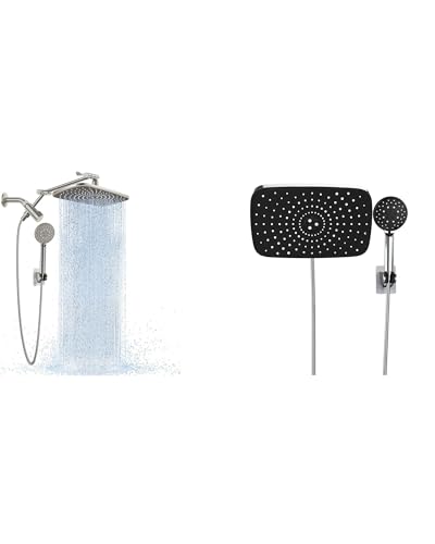 Regadera de lluvia Veken 11.8" con soporte y ducha manual