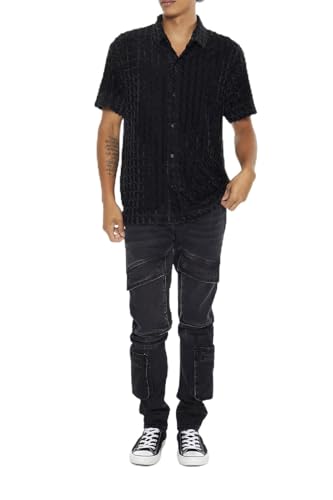 Forever 21 Men's Slim-fit Mid-Rise Cargo Jeans