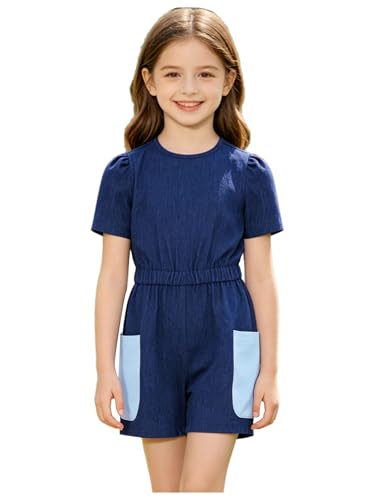 Salopette en denim fille ranrann : vêtement d'été confortable pour enfants