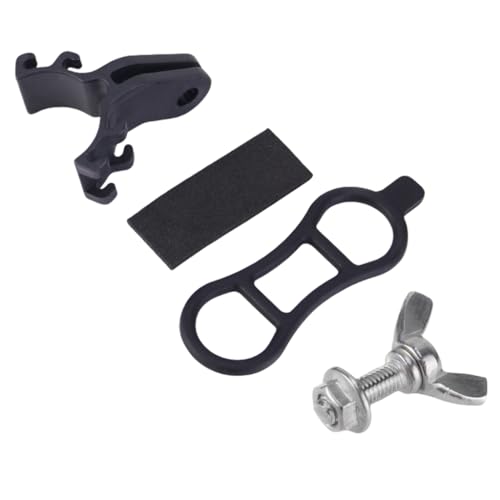 Fcnjsao Bicicletas linterna luz linterna bicicletas lámpara soporte abrazadera soporte clip bicicletas faro manillar soporte
