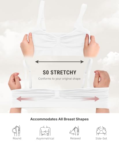 Image of FeelinGirl Seamless Support Bralettes for Women No Underwire Everyday Bras