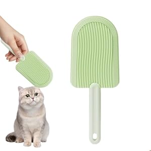 Cosmeria Kattenborstel voor lang en kort haar, ergonomische handgreep en zachte verzorging voor alle kattenrassen