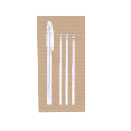 Caneta BRANCA Fantasminha Que Apaga Com Calor ou Borracha (kit 1 caneta Branca +3 REFIL)