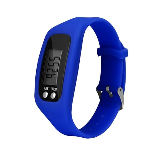 Reloj podómetro, no requiere Bluetooth/App/teléfono, rastreador de fitness con contador de pasos, contador de calorías, pantalla LCD grande, pulsera de silicona ligera para caminar y correr