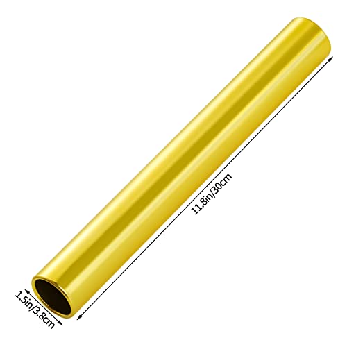 Nydotd 5 Pieces Relay Baton Aluminum Track Field Batons Race Batons Equipments For Athlete Standard Adult Running Race Team Students Office Outdoor Sports Practice Outdoor Field Race Tools (Gold) #TOP1