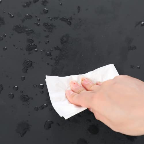 Alpha Home 24" Conter Stools Bar Stools Set Of 3 With Footrest Pu Leather Backless Kitchen Island Chair With Thick Cushion & Sturdy Chromed Metal Steel Frame Base,Black,3Pcs. #TOP1