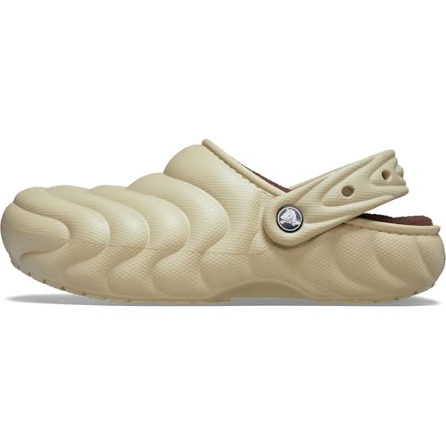 Image of Crocs Unisex Adult Classic Lined Overpuff & Geometric Fuzzy Clogs