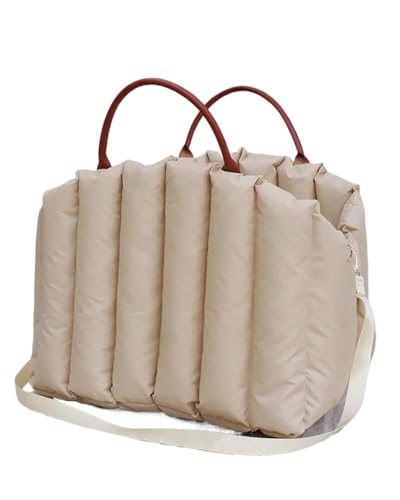 PJJUHS Trasportino Cane Auto Borsa Cuccia Cani Piccola Taglia Auto Portatile Viaggio Gatti Trasportini Antiscivolo Portatili Seggiolino Auto Cane(Ivory Yellow,S(45x35x35cm))