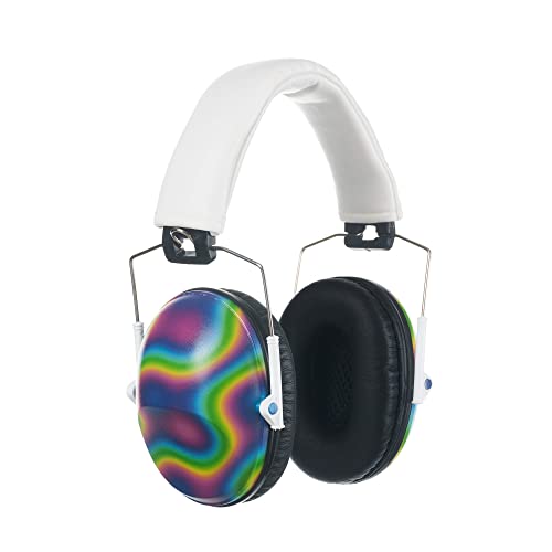 PROTEAR Casques antibruit pour enfants, protection auditive pour les tout-petits et les adolescents avec autisme, cache-oreilles de réduction du bruit idéal pour les feux d'artific-Rainbow Cover