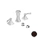 Newport Brass 2539 Kiara Vertical Spray Double Handle Bidet Faucet with Metal Le, Venetian Bronze