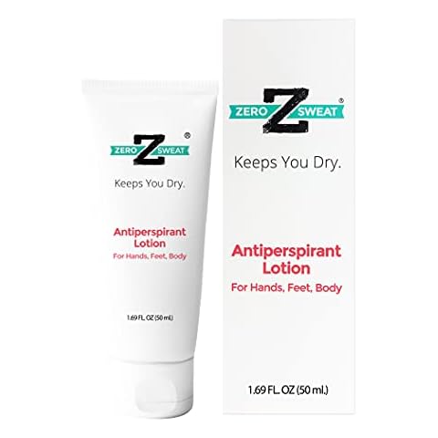 ZeroSweat Antiperspirant 20% Deodorant Lotion | Clinical Strength Hyperhidrosis Treatment - Reduces Face and Body Sweating Cover