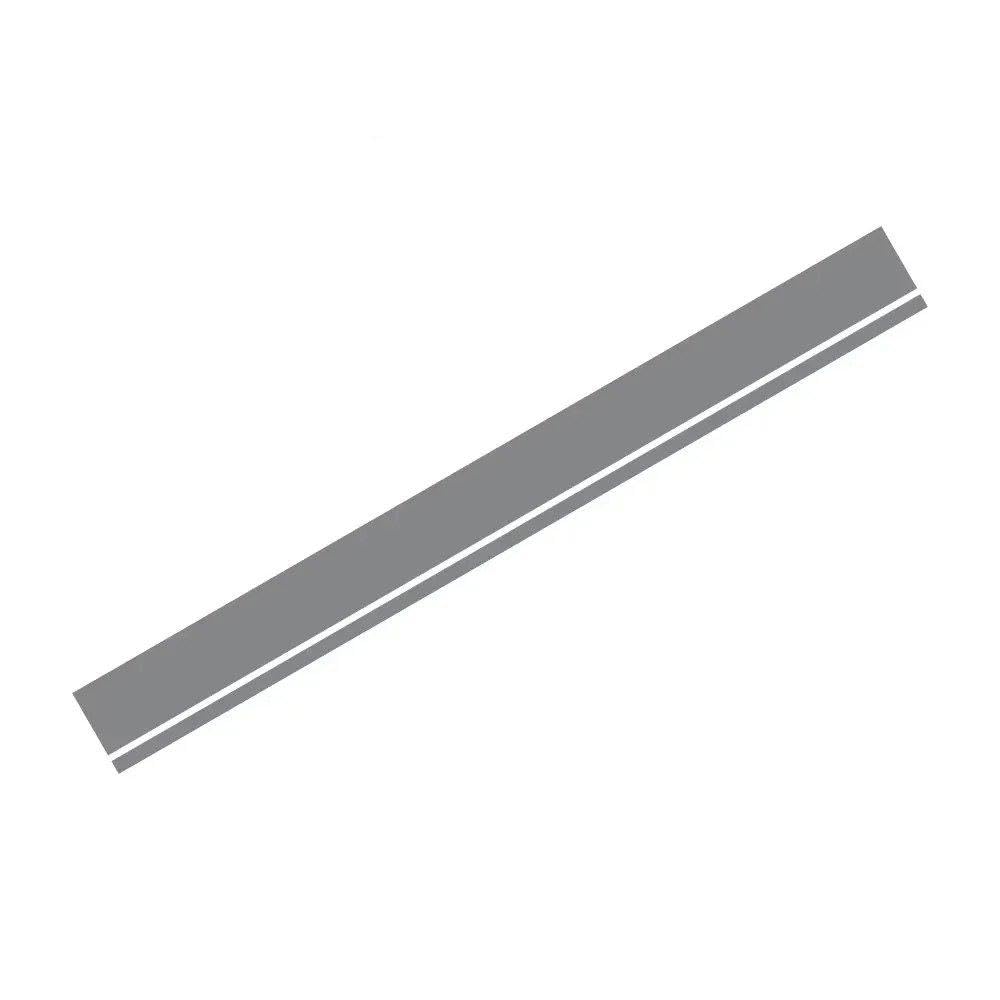 Car Hood Sticker Bonnet Decoration Graphics Stripes Decor Decal Universal(Glossy Gray)