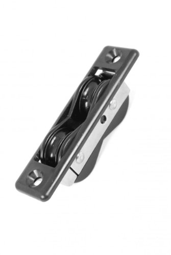 Nautos #92429-Classic line-in LINE Double Through Deck- 28 mm sheave-Long Lasting Characteristics.Sailboat Block