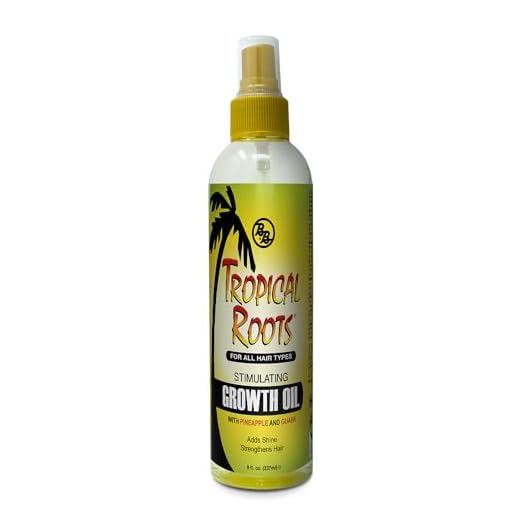 Bronner Brothers Tropical Roots Growth Oil, 8 Ounce
