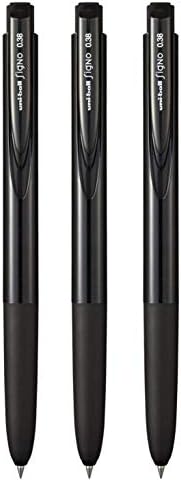 Signo Uni Ricariche UMR-82 Per Penna A Sfera UMN-155 RT1: Punta 0,28 Mm, Colore Nero, Confezione Da 3 Pezzi
