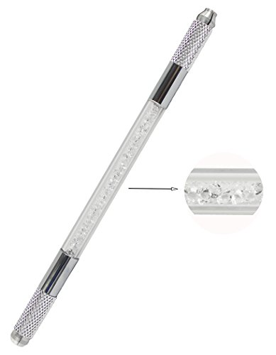 Xiaoyu 3 en 1 cristal manual multifunción tatuaje maquillaje permanente pluma de ceja pluma microblading - blanco