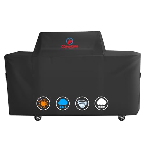 Comnova Grill Cover for Traeger Woodridge Pro - Premium Wood Pellet Smoker Cover for Traeger Waterproof & Heavy Duty 600D Pellet BBQ Cover for Treager Woodridge Pro and Woodridge Elite (BAC776)