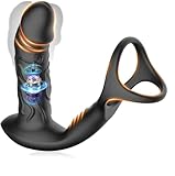 6.5 inches Special Silicone Massagers Kit with Water Resistant Play in Anywhere You Like (Black) for Man,Rechargeable Cordless Body Prostrate Massager with 9 Modes for Men Relax Massaging -B07