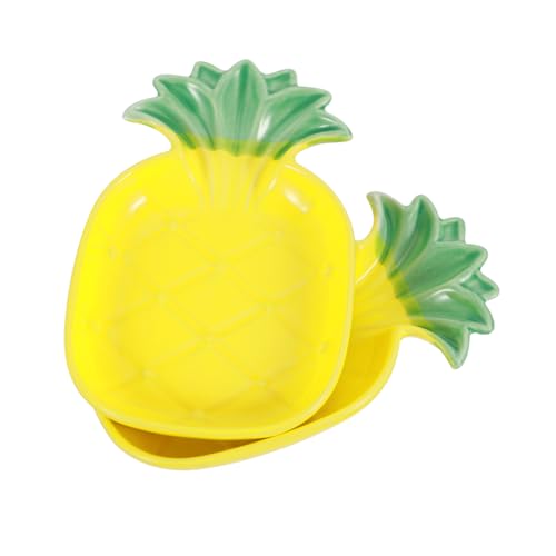 Levemolo 2個 ハムスターのセラミックボウル スタンド付き猫ボウル ドッグフードボウル ネズミの餌 猫の水と餌入れ モルモットの餌 犬の餌箱 小動物料理 猫犬 Yellow セラ